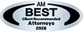 Logo of AM Best Client Recommended Attorneys 2026